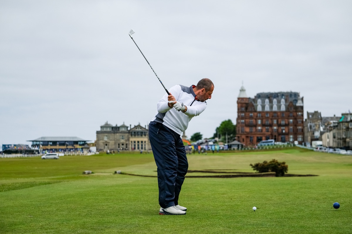 Yavor playing the Old Course at St Andrews