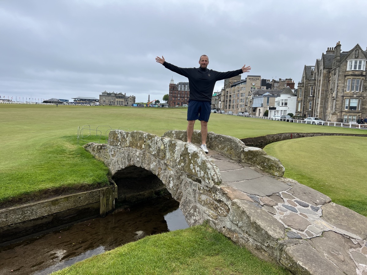 On the Swilcan Bridge, Old Course, St Andrews